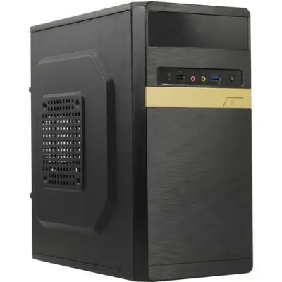 Exegate EX286838RUS Корпус Minitower ExeGate BAA-105U-350W-8 (mATX, AAA350 с вент. 8см, 1*USB+1*USB3.0, HD аудио, черный)