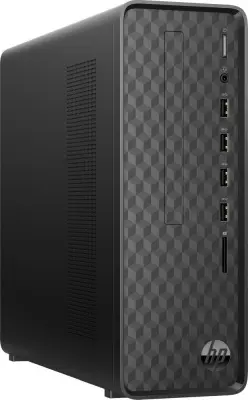 ПК HP Slimline S01-aF0016ur Ath 3050U (2.3)/4Gb/SSD128Gb/RGr/Windows 10/GbitEth/WiFi/BT/65W/черный