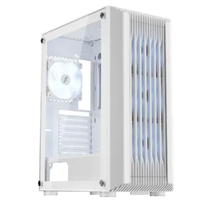 1STPLAYER BULLET HUNTER H6 ARGB White / ATX / 4x120mm ARGB fans / H6-WH-4F7-W