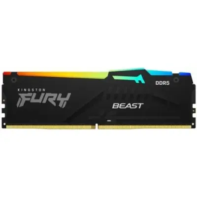 Kingston 8GB 5600MT/s DDR5 CL40 DIMM FURY Beast RGB KF556C40BBA-8