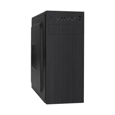 Exegate EX289296RUS Корпус Miditower ExeGate AA-338-AA450 (ATX, AA450 8см, 2*USB, аудио, черный)