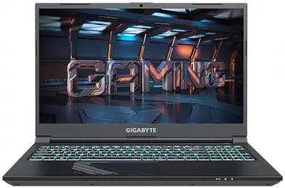 Ноутбук Gigabyte G5 Core i5 12500H 8Gb SSD512Gb NVIDIA GeForce RTX4050 6Gb 15.6" FHD (1920x1080) noOS black WiFi BT Cam (MF-E2KZ333SD)