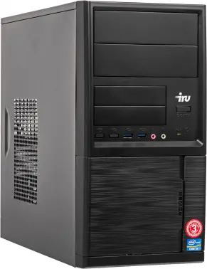 ПК IRU Corp 510 TWR i5 10400 (2.9) 8Gb 1Tb 7.2k UHDG 630 Windows 10 Professional 64 GbitEth 500W kb мышь черный