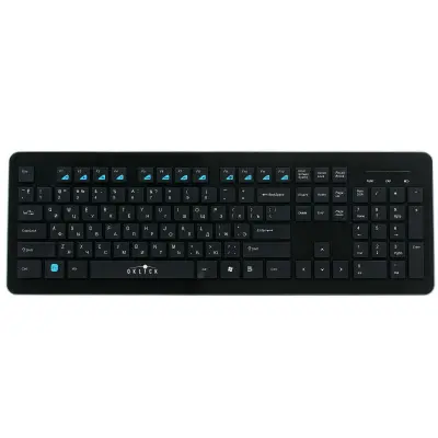Клавиатура Oklick 870S черный USB беспроводная slim Multimedia [368218]