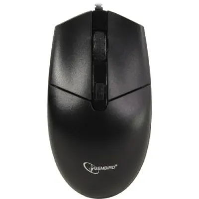 Gembird MOP-500H черный, USB, {2кн.+колесо-кнопка + DPI, 2400DPI, подогрев}