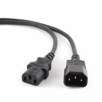 Кабель питания сист.блок-монитор Cablexpert PC-189-VDE-3M, 3м, C13-C14, VDE, 10А, Сечение провода: 0,75 мм2, черный, с заземлением {75} (037884)