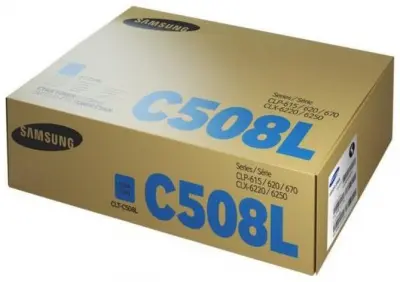 Картридж лазерный Samsung CLT-C508L SU058A голубой (4000стр.) для Samsung CLP-620/670/CLX-6220