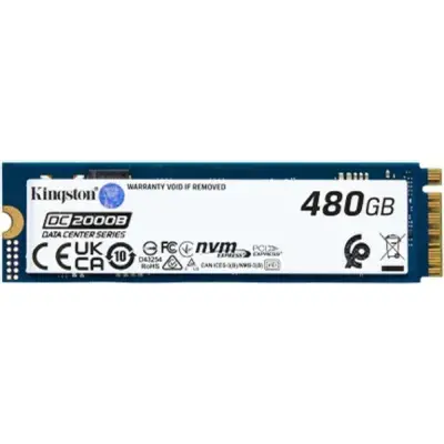 Накопитель SSD Kingston PCIe 4.0 x4 480GB SEDC2000BM8/480G DC2000B M.2 2280 0.4 DWPD