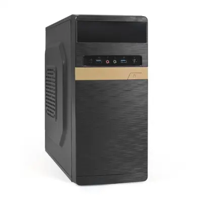 Exegate EX287764RUS Корпус Minitower ExeGate BAA-105U2-500W-8 (mATX, БП AA500 с вент. 8см, 2*USB3.0, HD аудио, черный)