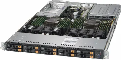 Сервер SuperMicro SYS-1029UZ-TN20R25M 2x6226R 8x64Gb 16x3.2Tb U.2 SSD NVMe 2x800Gb U.2 SSD NVMe C621 25G 2P SFP28 2x1600W (SYS-1029UZ-TN20R25M SERVER)