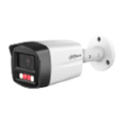 DAHUA DH-IPC-HFW2449TLP-S-PV-0360B Уличная цилиндрическая IP-видеокамера SmartDualLight 4Мп, 1/2.9” CMOS, объектив 3.6мм, видеоаналитика, микрофон+динамик, ИК 30м, LED 30м, IP67, металл