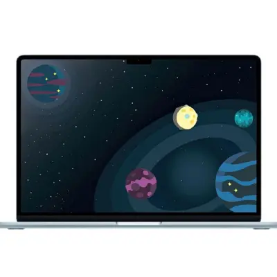Ноутбук Apple MacBook Air A3241 M4 10 core 16Gb SSD256Gb/10 core GPU 15.3" Liquid Retina (2880x1864) macOS lt.blue WiFi BT Cam (MC7A4LL/A)