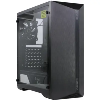 GameMax SHINE MFG.G517 Корпус (ATX, Черн., Зак. стек.,USB3.0, 1*120mm Rainbow вент+контрол..,без БП)