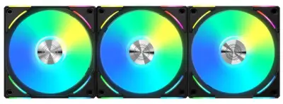 Вентилятор для корпуса Lian-Li Uni Fan ALV2 ARGB 120х120x28 черный 7-pin 28.7дБ (упак.:3шт) (G99.12ALV23B.00) Ret