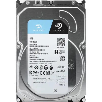 Жесткий диск Seagate SATA-III 4TB ST4000VX016 Surveillance Skyhawk 4KN (5400rpm) 256Mb 3.5" [ST4000VX016]