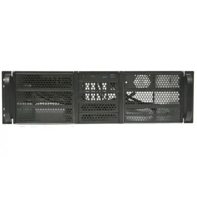 Procase RE306-D6H4-C8-48 Корпус 3U server case,6x5.25+4HDD,черный,без блока питания(2U,2U-redundant),глубина 480мм,MB CEB 12"x10.5",8slot [RE306-D6H4-C8-48]