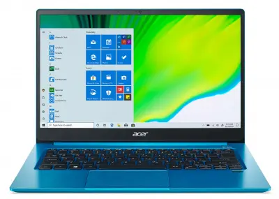 Ультрабук Acer Swift 3 SF314-59-55T0 Core i5 1135G7 8Gb SSD512Gb Intel Iris Xe graphics 14" IPS FHD (1920x1080) Windows 10 Home lt.blue WiFi BT Cam