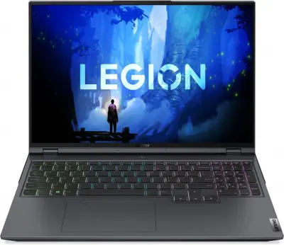 Ноутбук Lenovo Legion 5 Pro 16IAH7H Core i9 12900H 32Gb SSD1Tb NVIDIA GeForce RTX3070Ti 8Gb 16" IPS WQXGA (2560x1600) noOS grey WiFi BT Cam (82RF00H9RK)