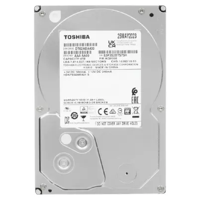 4Tb Toshiba (DT02ABA400)  5400rpm, 128MB buffer, 512e, SMR, Desktop HDD 3.5" SATA