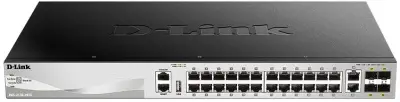 Коммутатор D-Link DGS-3130-30TS/B1A (L3) 24x1Гбит/с 2x10Гбит/с 4xКомбо(10GBase-T/SFP+) 4SFP+ управляемый