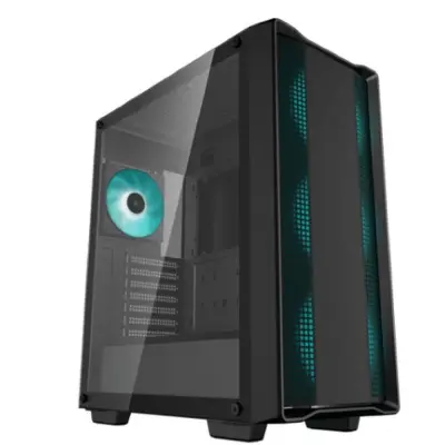 Корпус Deepcool CC560 V2 черный без БП ATX 4x120mm 5x140mm 1xUSB2.0 audio bott PSU
