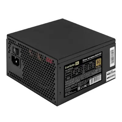 Exegate EX297233RUS Блок питания 850W 80 PLUS® GOLD 850VSP FC (ATX3.0, APFC, КПД 90% (80 PLUS GOLD), 120mm fan, 24pin, 2x(4+4)pin, PCIE5.0/12VHPWR, 4xPCI-E, 6xSATA, 3xIDE, 1xFDD, Full Cable Management