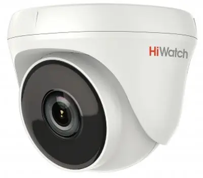 Камера видеонаблюдения аналоговая HiWatch DS-T233 6-6мм HD-TVI цветная корп.:белый (DS-T233 (6 MM))