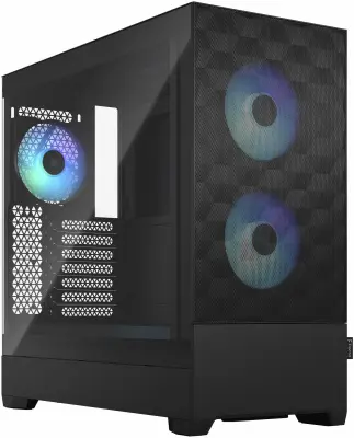 Корпус Fractal Design PoP Air RGB Black TG черный без БП ATX 3x120mm 2xUSB3.0 audio bott PSU