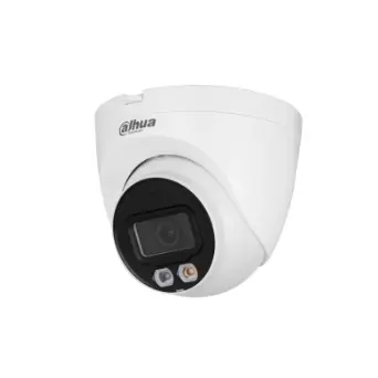 DAHUA DH-IPC-HDW2249TP-S-LED-0280B Уличная турельная IP-видеокамера FullColor 2Мп, 1/2.8” CMOS, объектив 2.8мм, видеоаналитика, микрофон, LED 30м, IP67, металл/пластик