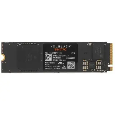 SSD WD Black SN770 WDS100T3X0E 1ТБ, M.2 2280, PCI-E 4.0 x4,  NVMe,  PCIe