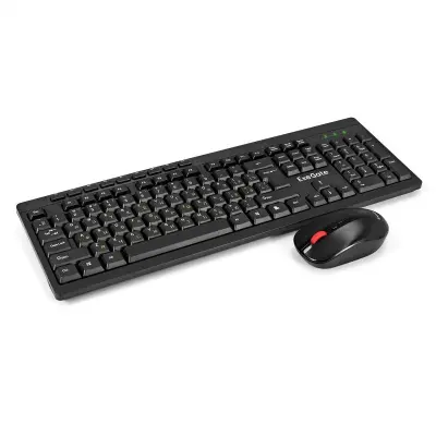 Exegate EX298904RUS Комплект беспроводной ExeGate Professional Standard Combo MK260 (клавиатура мультимедийная полноразмерная влагозащищенная 113кл. + мышь оптическая 1200dpi, 4 кнопки и колесо прокру