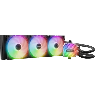 Водяное охлаждение для процессора/ Water Cooling System be quiet! LIGHT LOOP 360mm (250W, 360mm, Black, ARGB/ Fans: 3x120mm, 61.8CFM, 36.8dBA, 2100RPM/ Pump 2900RPM, Rad thickness 27mm/ S: 1851, 1700, 1200, 115X, AM5, AM4)