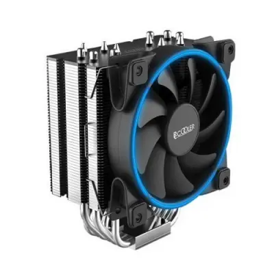 PCCooler Кулер GI-R66U LGA2066/2011/1366/115X/775/AM4/3/3+/AM2/2+/FM1/2/2+ (12 шт/кор, TDP 240W, 120mm PWM SilentPro Blue LED FAN, 6 тепловых трубок 6мм, 1000-1800RPM, 26,5dBa)