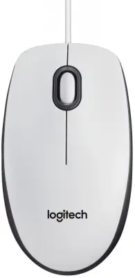 Мышь Logitech M100 белый/черный оптическая (1000dpi) USB для ноутбука (2but)