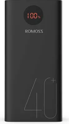 Мобильный аккумулятор Romoss PEA40 40000mAh QC3.0 3A черный