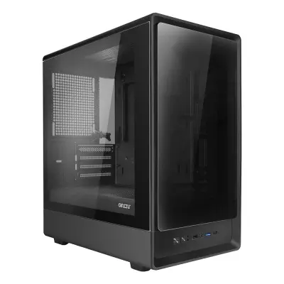 Корпус Ginzzu CL410 mATX передняя панель Стекло