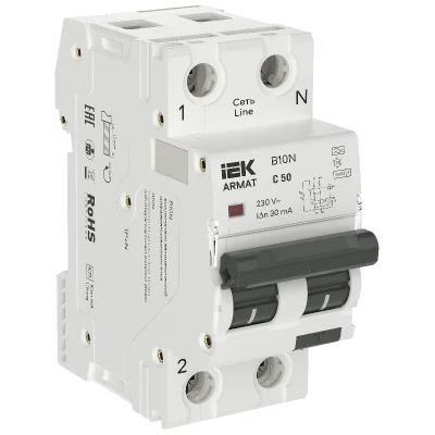 ARMAT АВДТ B10N 1P+NP C50 30мА тип A (36мм) IEK