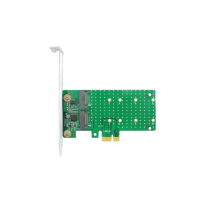 Адаптер/ PCIe x1  2*M.2 SATA Adapter, ASM 1061, RAID 0/1    2230, 2242, 2260, 2280mm