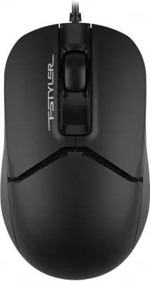 Мышь A4Tech Fstyler FM12ST черный оптическая (1200dpi) silent USB для ноутбука (2but)
