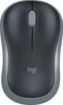 Мышь Logitech M185 серый/черный оптическая (1000dpi) беспроводная USB1.1 для ноутбука (2but)