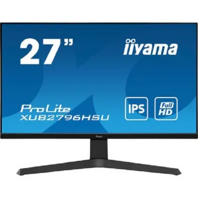 Монитор Iiyama 27" ProLite XUB2796HSU-B1 черный IPS LED 1ms 16:9 HDMI M/M матовая HAS Piv 1000:1 250cd 178гр/178гр 1920x1080 75Hz DP FHD USB 5.4кг
