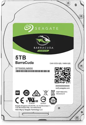 5TB Seagate BarraCuda (ST5000LM000) {SATA 6.0Gb/s, 5400 rpm, 128mb buffer}