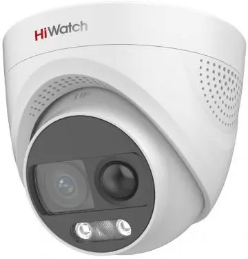 Камера видеонаблюдения аналоговая HiWatch DS-T213X 2.8-2.8мм HD-CVI HD-TVI цветная корп.:белый (DS-T213X (2.8 MM))