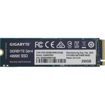 Gigabyte SSD 250GB G440E250G M.2 2280 PCI Express 4.0x4, NVMe 1.4