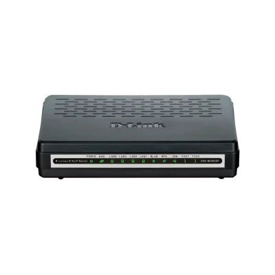 Маршрутизатор/ DVG-N5402SP/2S1U N300 Wi-Fi Router, 100Base-TX WAN, 4x100Base-TX LAN, 2x5dBi internal antennas, 2xFXS+USB ports, 3G/LTE support