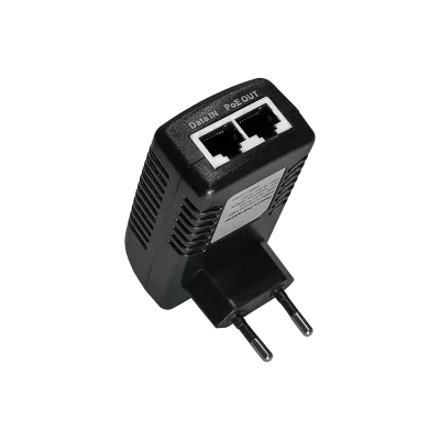 PoE-инжектор Fast Ethernet/ PoE-инжектор Fast Ethernet на 1 порт. Совместим с оборудованием PoE IEEE 802.3af. Мощность PoE на порт - до 15.4W. Напряжение PoE - 50V(конт. 4,5(+); 7,8(-)). Порты: вх. - 1 x RJ45(10/100 Base-T), вых. 1 x RJ45(10/100 Base-T, P