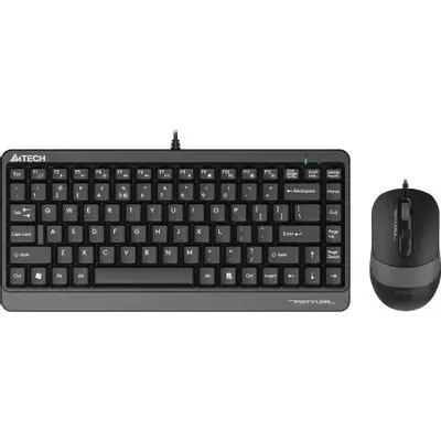 Клавиатура + мышь A4Tech Fstyler F1110 клав:черный/серый мышь:черный/серый USB Multimedia (F1110 GREY)