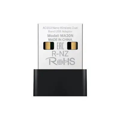 Mercusys MA20N Сверхкомпактный двухдиапазонный USB-адаптер Wi-Fi AC650