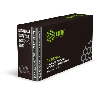 -/ Картридж лазерный Cactus CS-CF214A CF214A черный (10000стр.) для HP LJ 700/M712