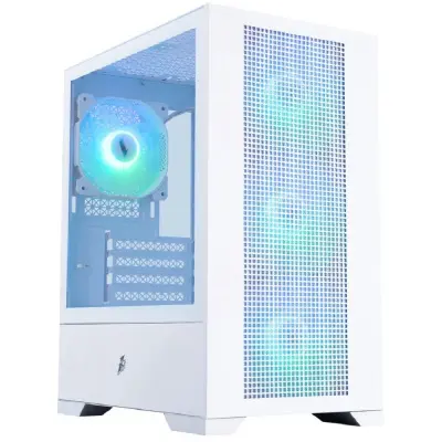1STPLAYER Go2 ARGB White / mATX / 4x120mm ARGB fans / Go2-WH-4F7-W
